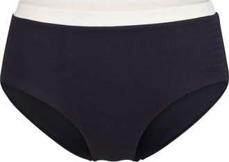 Seafolly Band Wave Belted High Waisted Pant Bikini-Bottom f&uuml;r Damen | wei&szlig;