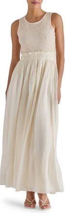Steve Madden Galleria Sleeveless Flare Maxi Dress in Babys Breath at Nordstrom, Size Small