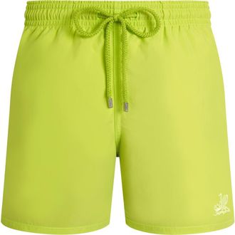 Vilebrequin Men Swim Shorts Water-reactive Hypnoctopus in Acid Lime at Nordstrom, Size X-Large
