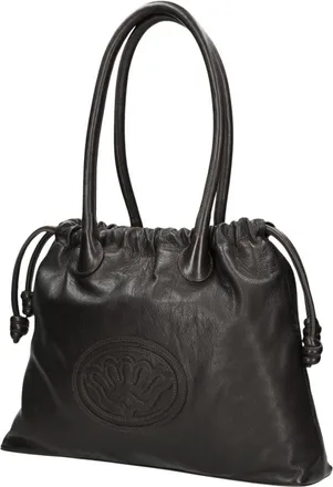 Fred De La Bretoniere Tassen, Dames, Bruin, ONE Size, Leer, Frida Handtas