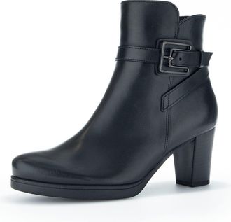 Gabor Women Ankle Boots, Ladies Ankle Boots,Low Boots,Half Boots,Bootie,Ankle high,Zipper,Black (Schwarz),38.5 EU / 5.5 UK