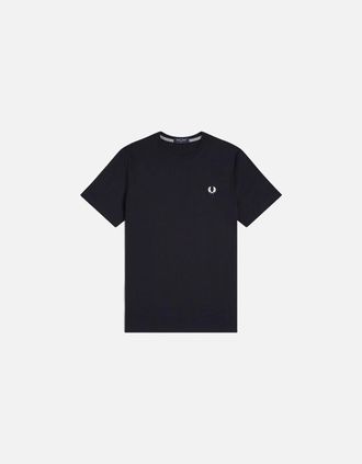 Fred Perry Mens Fred Perry Crew Neck T-Shirt Navy - Black - Size: 46