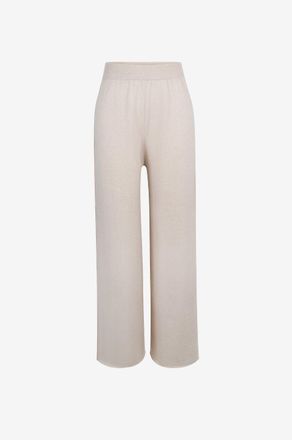 Fedeli Hose mit weitem Bein aus Kaschmir Amaranto