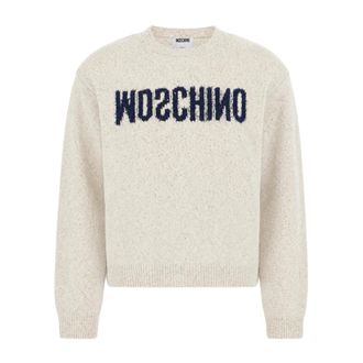 Moschino Dames, Truien, Beige, Maat: XS
