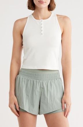 Yogalicious Heavenly Rib Adrienne Henley in Cloud Dancer at Nordstrom Rack, Size X-Large