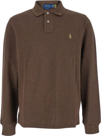 Polo Ralph Lauren Polo de malla Slim Fit - Tops - Hombre - Marr&oacute;n - M