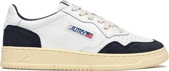 Autry Blue Medalist Suede Leather Sneakers