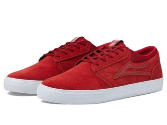 Lakai Griffin Mens Skate Shoes Red/Reflective Suede : 11.5 D - Medium
