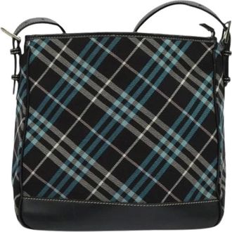 Burberry Pre-owned Shoulder Bags, female, Multicolor, Size: ONE SIZE Pre-owned Canvas Shoulder Bag