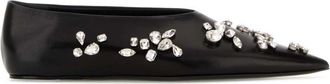 Jil Sander Black Leather Ballet Flats