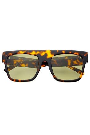 Freyrs Eyewear Madison Oversized Sunglasses in Tortoise /Green at Nordstrom