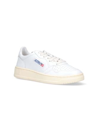 Autry Leather Low-Top Sneaker - White