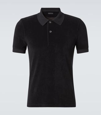 Tom Ford Cotton-blend terry polo shirt