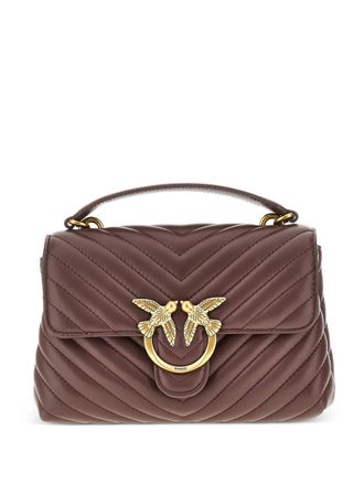 Pinko Classic Love chevron tote bag - Brown