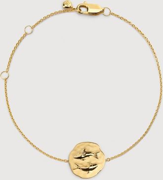 Monica Vinader Gold Pisces Zodiac Chain Bracelet