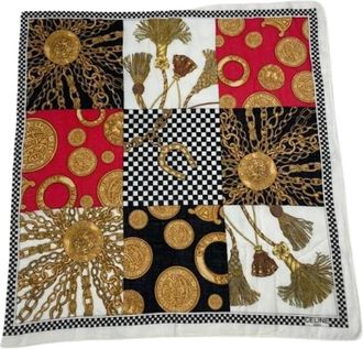 Celine Pre-owned Scarves, female, Multicolor, Size: ONE SIZE Pre-owned Silk Scarf