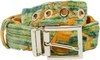 Dolce & Gabbana Pre-owned Belts, female, Multicolor, Size: ONE SIZE Pre-owned Canvas Belt