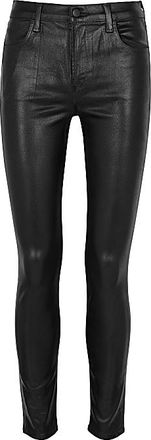 J Brand Maria Black Coated Skinny Jeans Size 25/63