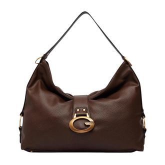 Guess Tassen, Dames, Bruin, ONE Size, Polyester, Decor Vintage Sml Gf Handbag