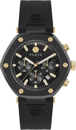 Philipp Plein The Hexagon Chronograph Quartz Black Dial Mens Watch PWZBA0223