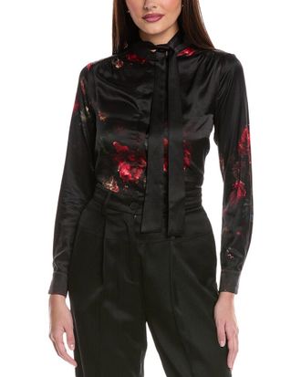 AllSaints Toni Silk-Blend Shirt