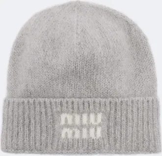 Miu Miu Berretto in misto mohair con logo