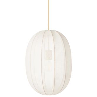 Beliani L&aacute;mpara Colgante De Dise&ntilde;o Moderno L&aacute;mpara De Techo Pantalla De Nylon Sint&eacute;tico Blanco Padamo