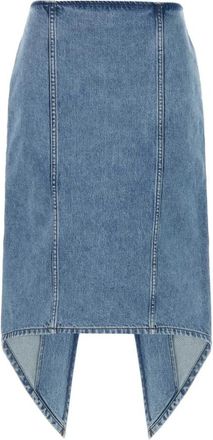 J.W.Anderson Denim Rok voor Vrouwen - Dames - Spijkerrokken - Blauw - 2XS - Denim - Rokken