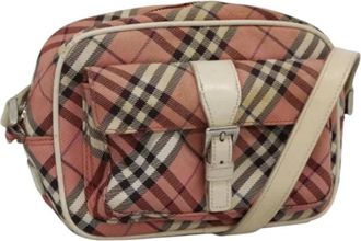 Burberry Pre-owned Cross Body Bags, female, Multicolor, Size: ONE SIZE Pre-owned Canvas Cross Body Bag