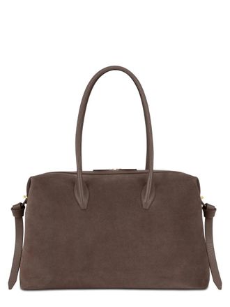Yuzefi Womens Brioche Large Leather Bag Brown Outer: Bovine Shoulder