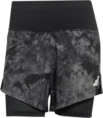 adidas Adi365 Spray Dye 2in1 Shorts Laufshorts f&uuml;r Damen | schwarz/grau