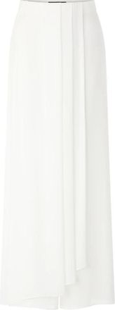 Marc Cain Willmar Wijde Broek - Dames - Wijde Broeken - Wit - XS - Polyester - Broeken