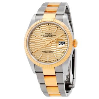 Rolex Datejust 36 Automatic Chronometer Champagne Dial Watch 126233CFSO