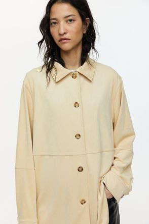 H&M Loose-fit Shirt in Beige at Nordstrom, Size X-Small