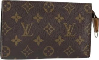 Louis Vuitton Pre-owned Clutches, female, Brown, Size: ONE SIZE Pre-owned Canvas Clutch