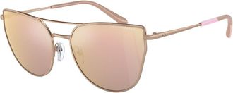 A|X Armani Exchange AX2045S 61036X Womens Sunglasses Gold Size 56