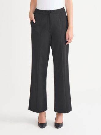 Misook Naomi Wide Leg LuxeStretch Ponte Pant, Biscotti - True Fit in Black at Nordstrom, Size Xx-Large
