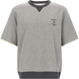 Brunello Cucinelli Solomei Athletic Club Sweatshirt - Heren - Sweatshirts - Grijs - 3XL - Katoen - Hoodies & sweatvesten
