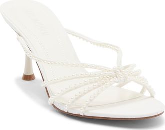 Steve Madden Edna Slide Sandal in Pearl at Nordstrom, Size 8.5