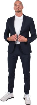 Drykorn Navy Blazer - Heren - Blazers - Zwart - S - Leer - Jassen