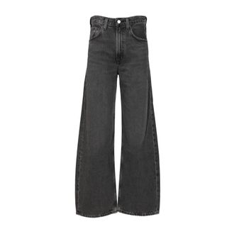 A Gold E Dames, Jeans, Zwart, Maat: W27 Katoen
