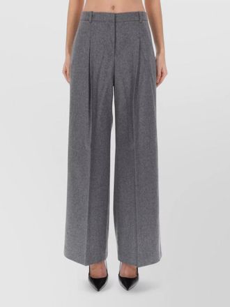 HUGO BOSS wide-leg trousers pleated front