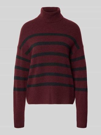 Marc O'Polo Denim Marc OPolo Denim Regular Fit Rollkragenpullover aus Schurwoll-Mix in Bordeaux, Gr&ouml;&szlig;e L