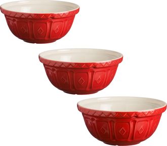 Mason Cash Color Mix Size 12, Size 18, Size 24 Mixing Bowl Set of 3