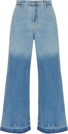 Munthe ombre wide-leg trousers - Blue