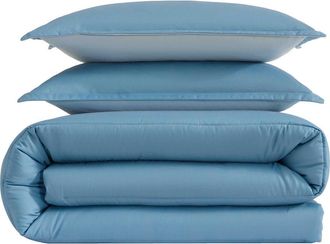 Eddie Bauer Huntley Plaid Reversible Microfiber Comforter Set in Medium /Dark Blue at Nordstrom Rack, Size Twin X-Long