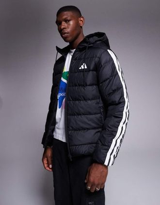 adidas Originals Piumino nero con 3 strisce