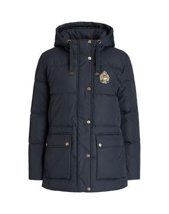 Ralph Lauren CREST-PATCH HOODED DOWN COAT