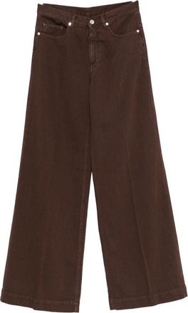 Nine In The Morning Chocolate Brown Nadia Cotton Trousers
