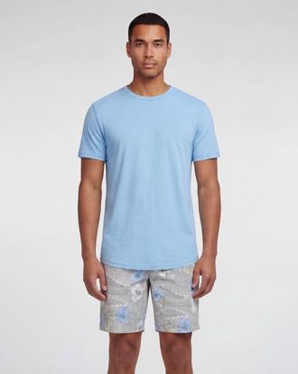 Lords of Harlech Tropical Paisley Mens Flat Front Short in Tropical Paisley Natural at Nordstrom, Size 32
